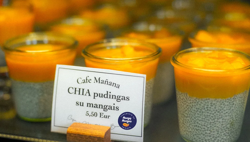 Chia pudingas su mangais